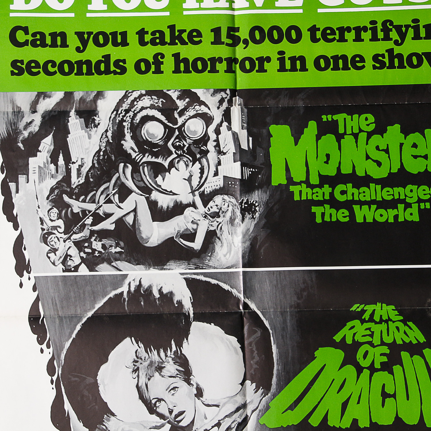 Vintage Vampire Triple Feature Movie Poster