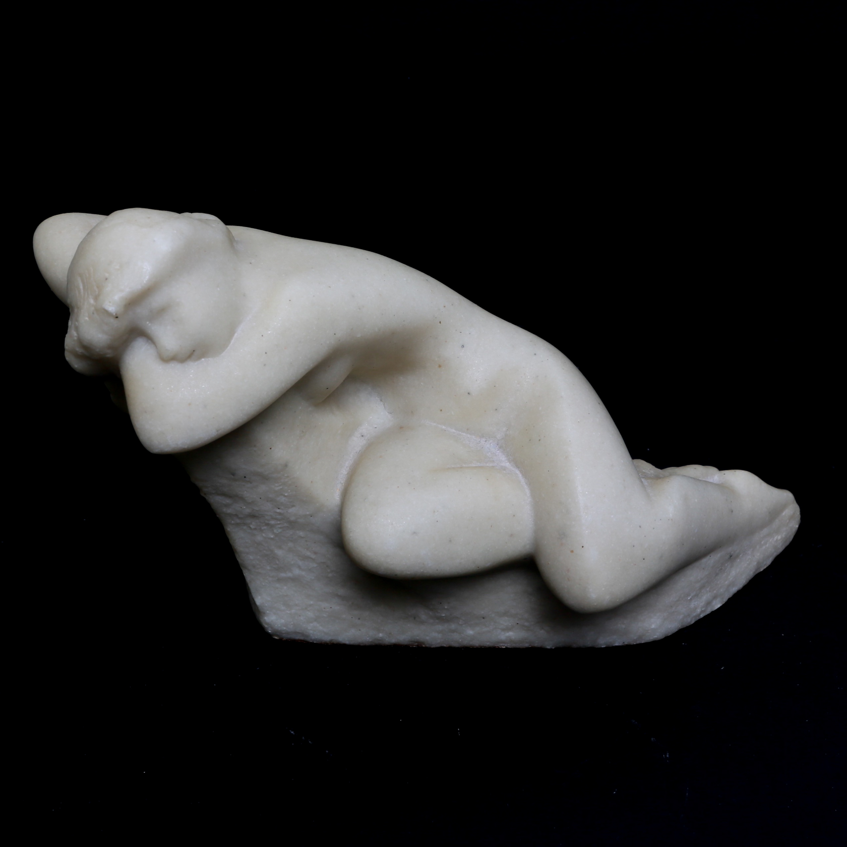 Vintage Reproduction Vincent Glinsky "The Dreamer" Reclining Nude Sculpture