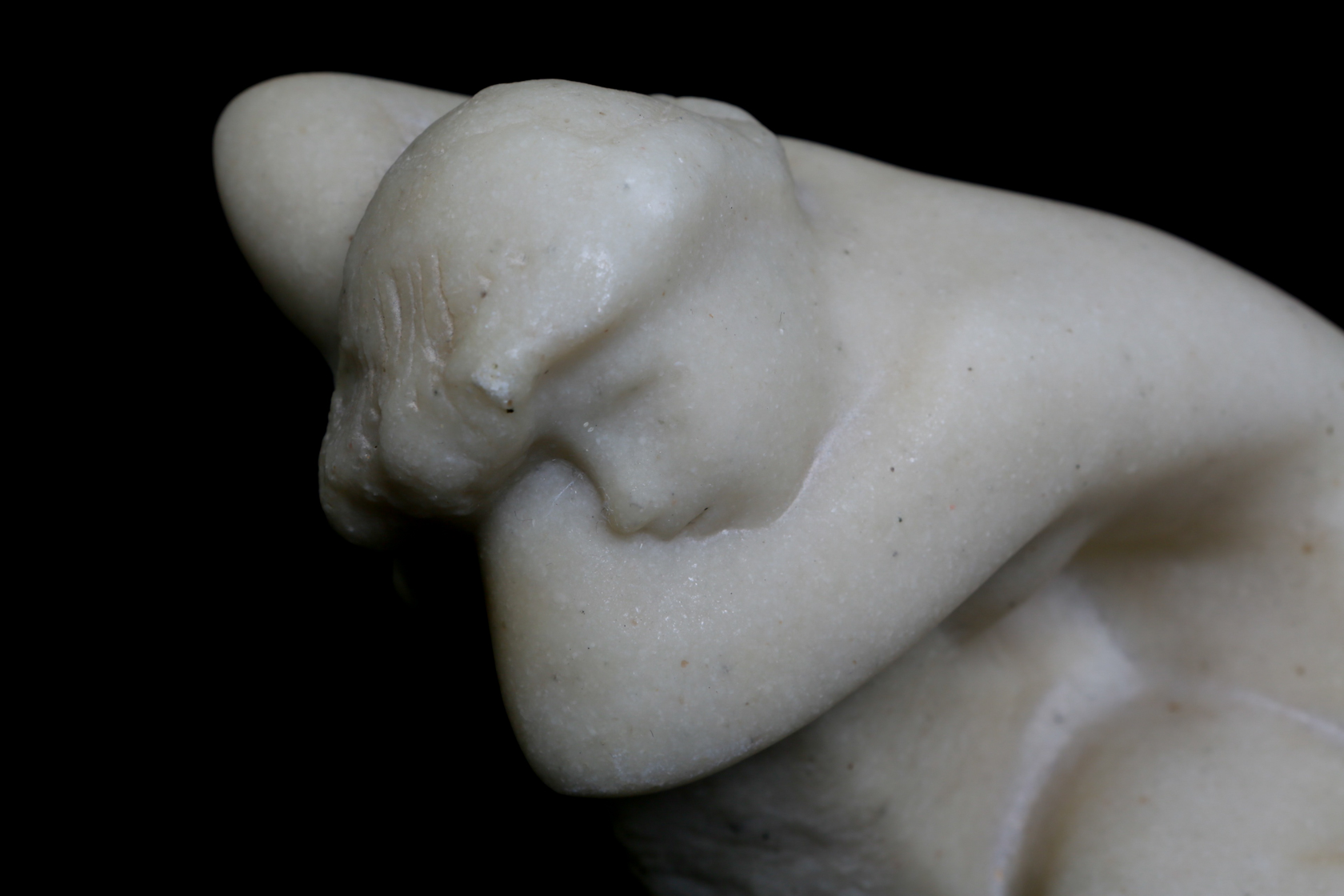 Vintage Reproduction Vincent Glinsky "The Dreamer" Reclining Nude Sculpture