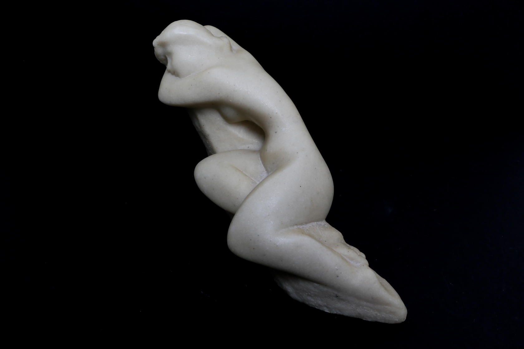 Vintage Reproduction Vincent Glinsky "The Dreamer" Reclining Nude Sculpture