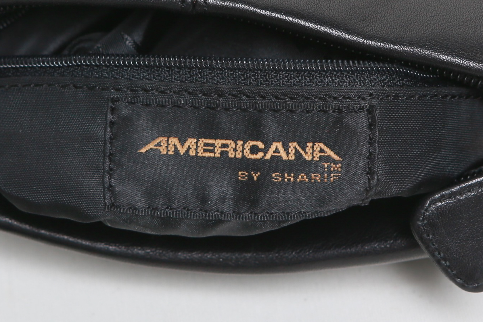 Vintage Americana By Sharif Black Leather Crossbody Bag