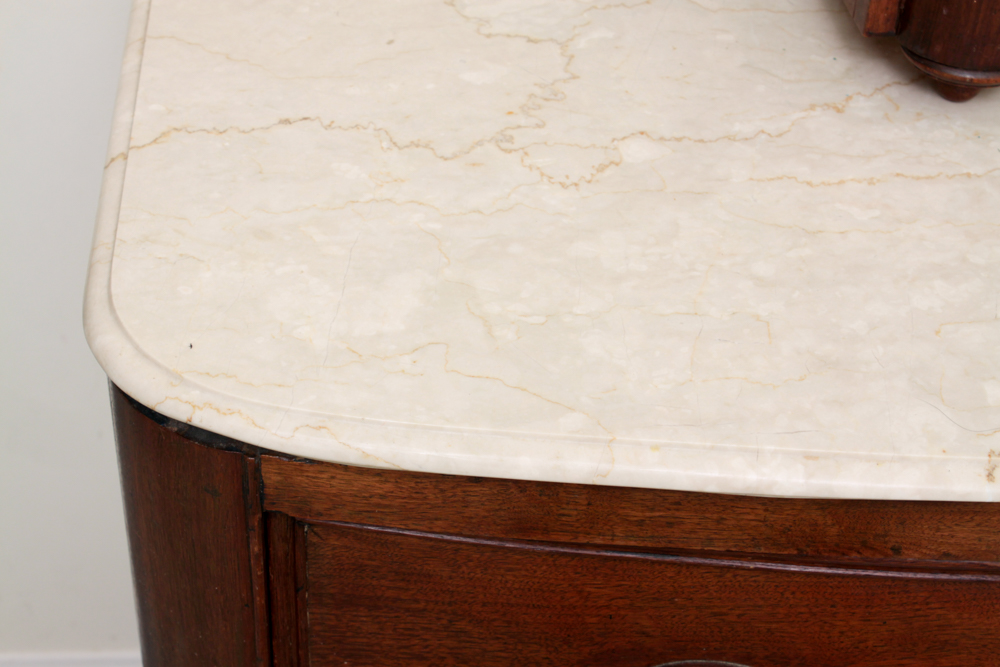 Antique Marble Top Dresser and a Shaving Mirror