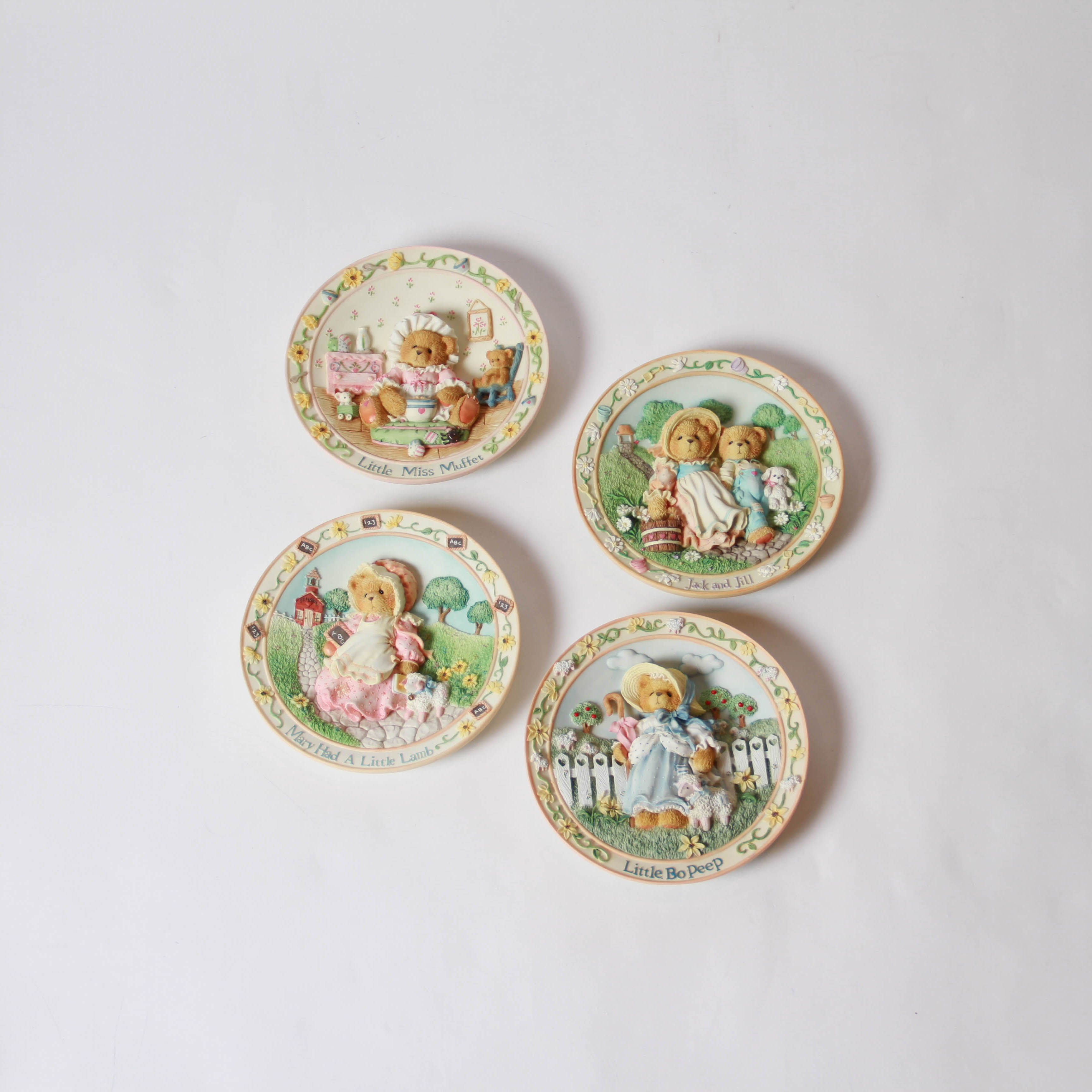 1994-1996 Cherished Teddies Nursery Rhymes Collector Plates