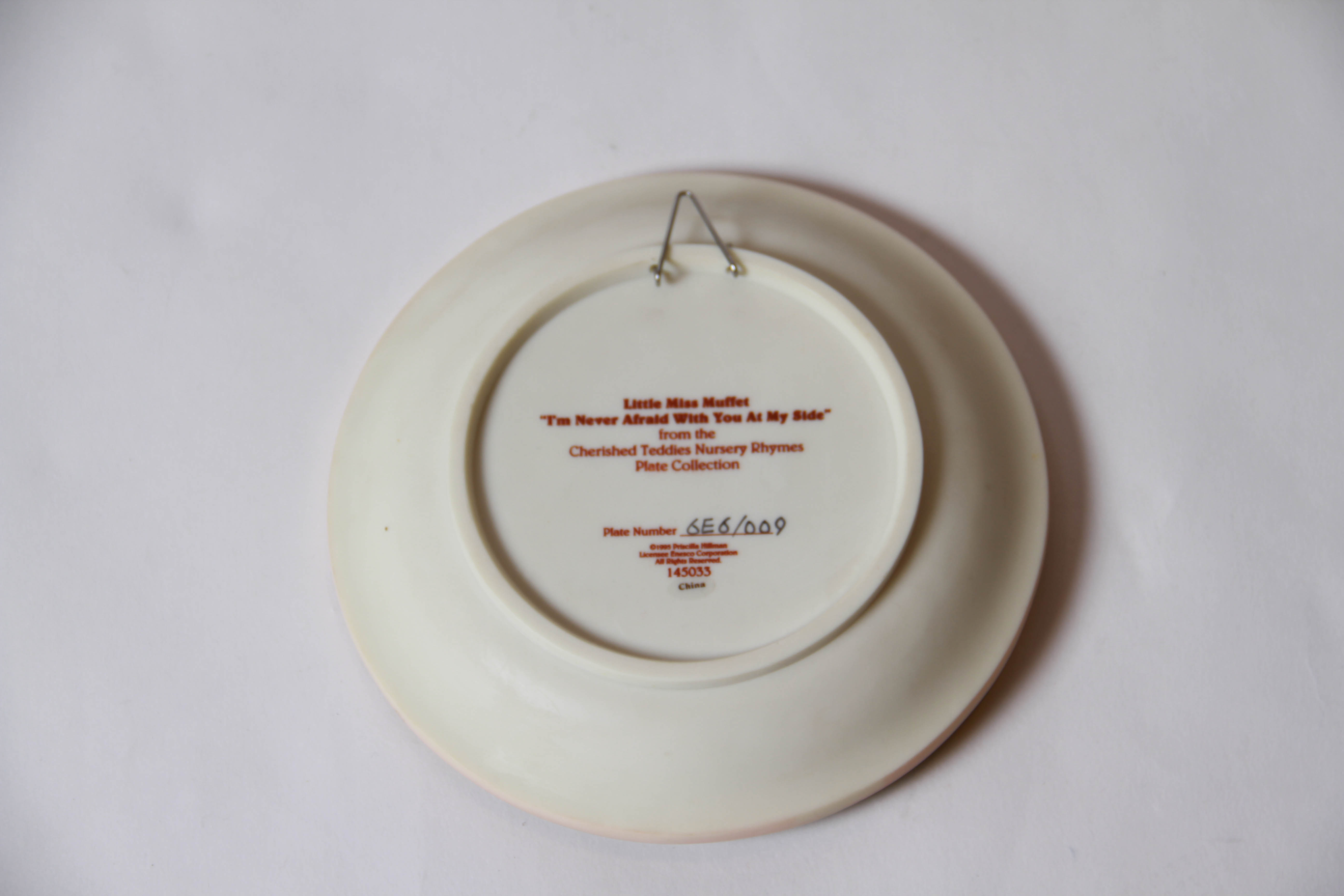 1994-1996 Cherished Teddies Nursery Rhymes Collector Plates