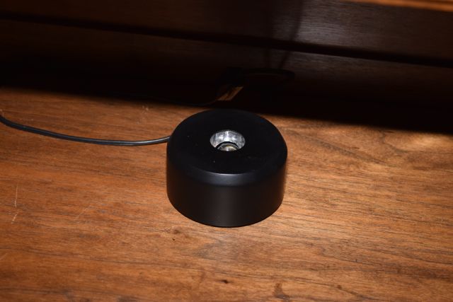 Vintage Lighted Walnut Curio Cabinet