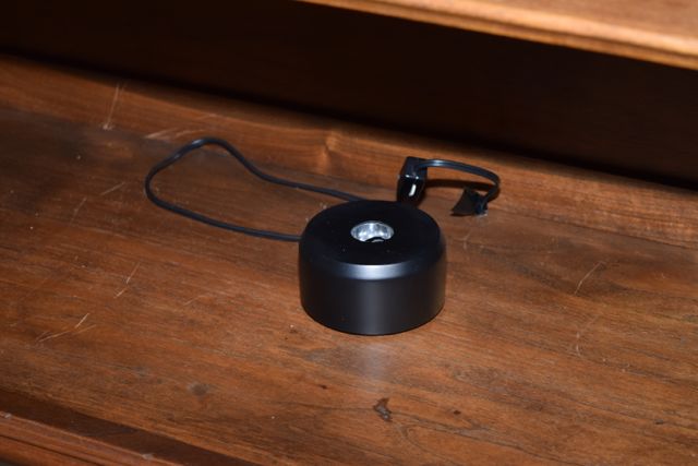 Vintage Lighted Walnut Curio Cabinet