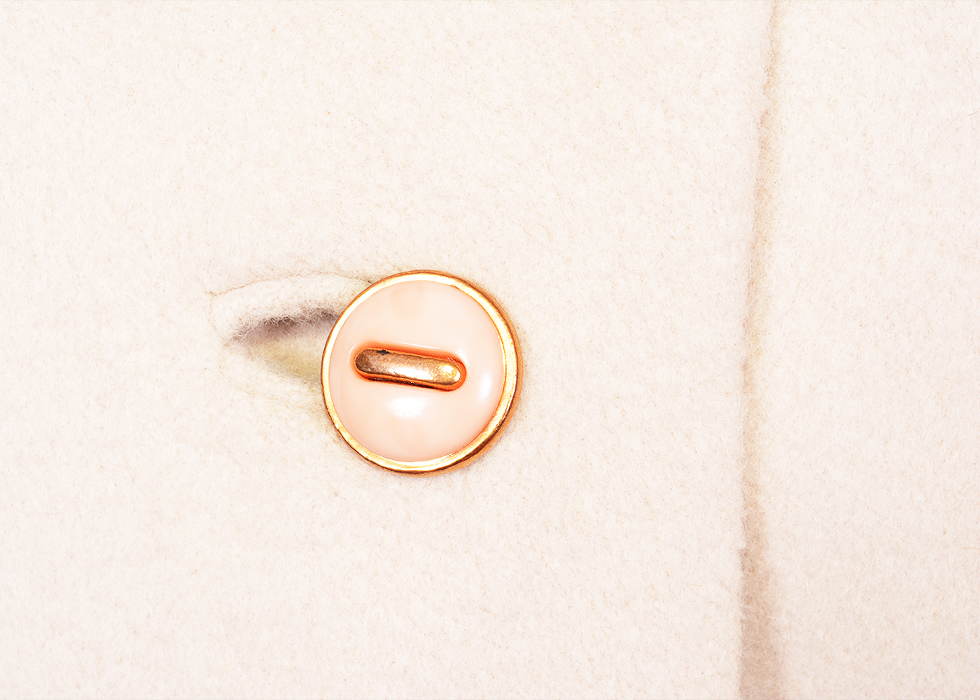 Vintage Cashmere Coat with Brown Mink Collar