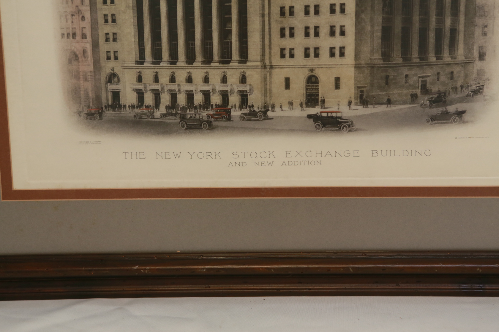 Vintage 1922 New York Stock Exchange Building Print