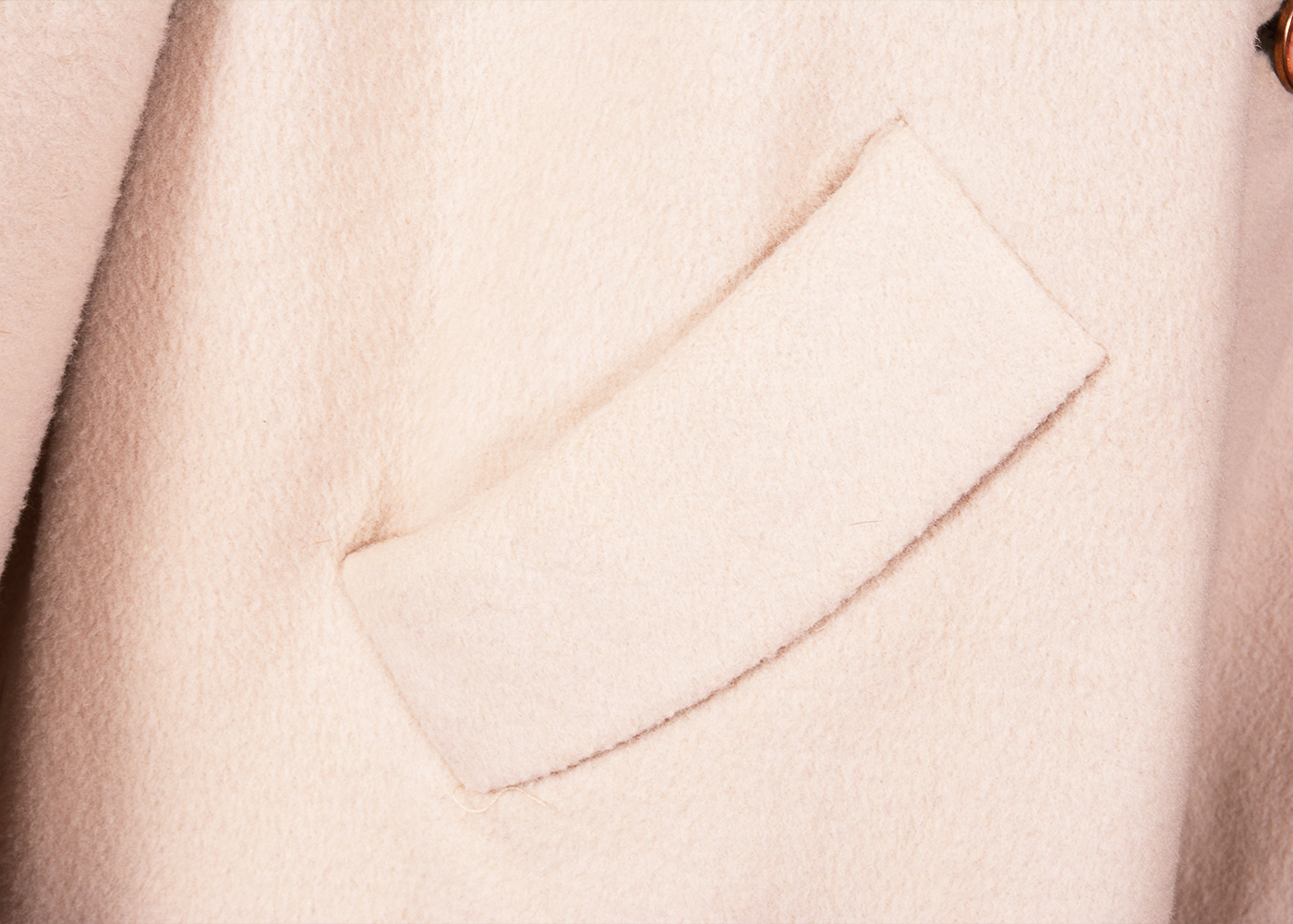 Vintage Cashmere Coat with Brown Mink Collar