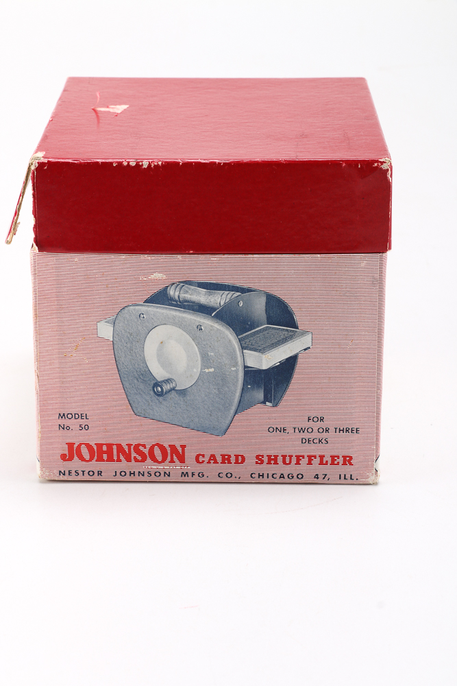 Vintage Playing Cards and Accessories Including Card Shuffler