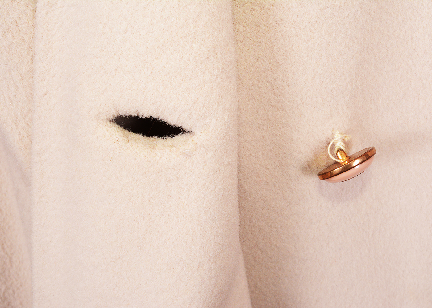 Vintage Cashmere Coat with Brown Mink Collar