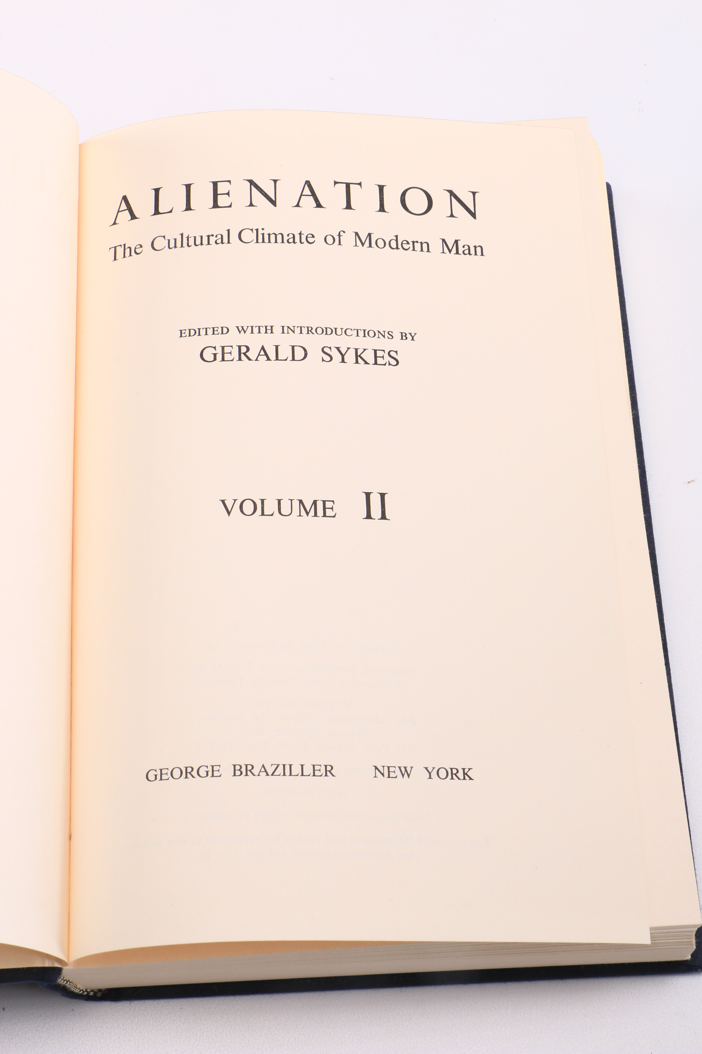 1964 First Printing Existentialist Anthology "Alienation"