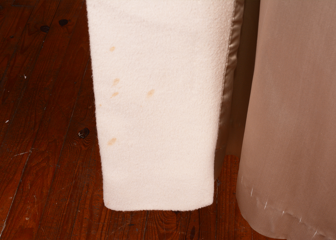 Vintage Cashmere Coat with Brown Mink Collar