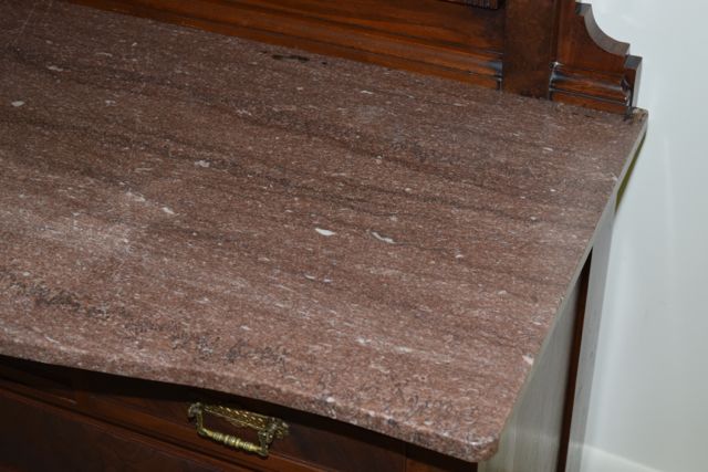 Antique Eastlake Dresser With Marble Top and Mirror