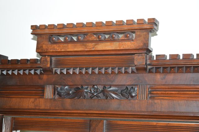 Antique Eastlake Dresser With Marble Top and Mirror