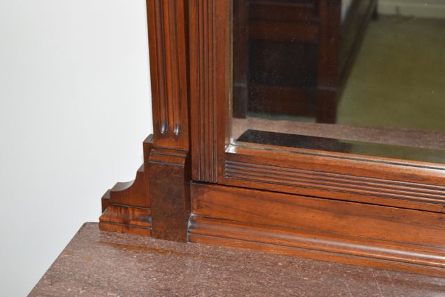 Antique Eastlake Dresser With Marble Top and Mirror