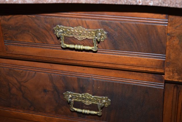 Antique Eastlake Dresser With Marble Top and Mirror