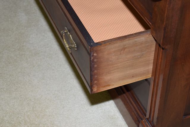 Antique Eastlake Dresser With Marble Top and Mirror