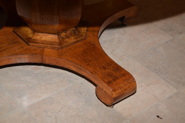 Antique Tiger Oak Dining Table