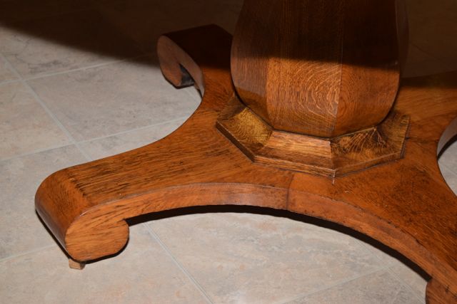Antique Tiger Oak Dining Table