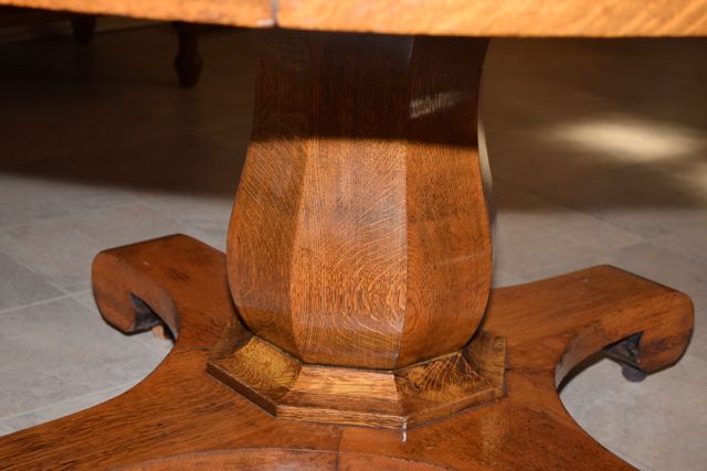 Antique Tiger Oak Dining Table