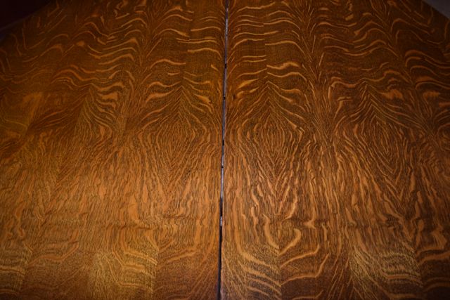 Antique Tiger Oak Dining Table