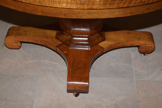 Antique Tiger Oak Dining Table