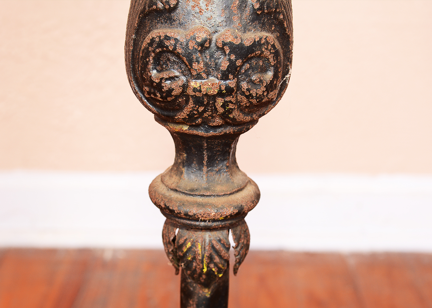 Antique Victorian Cast Iron Fishbowl Stand