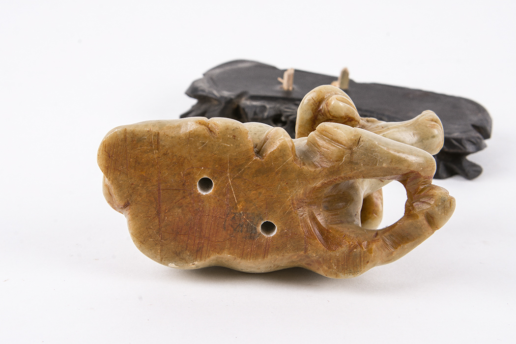 Carved Stone Chinese Water Buffalo Figurine