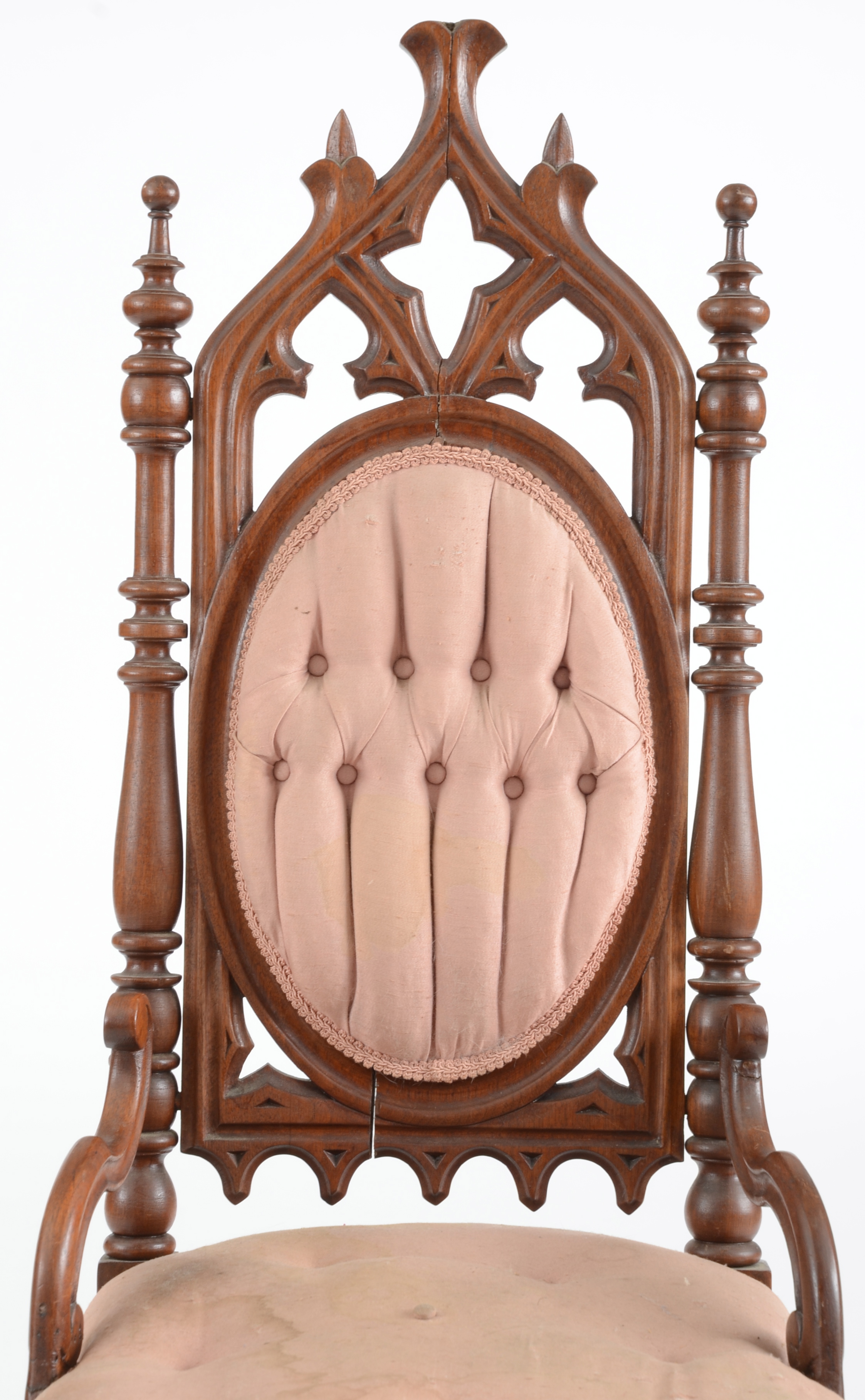 Two Gothic Revival Side Chairs