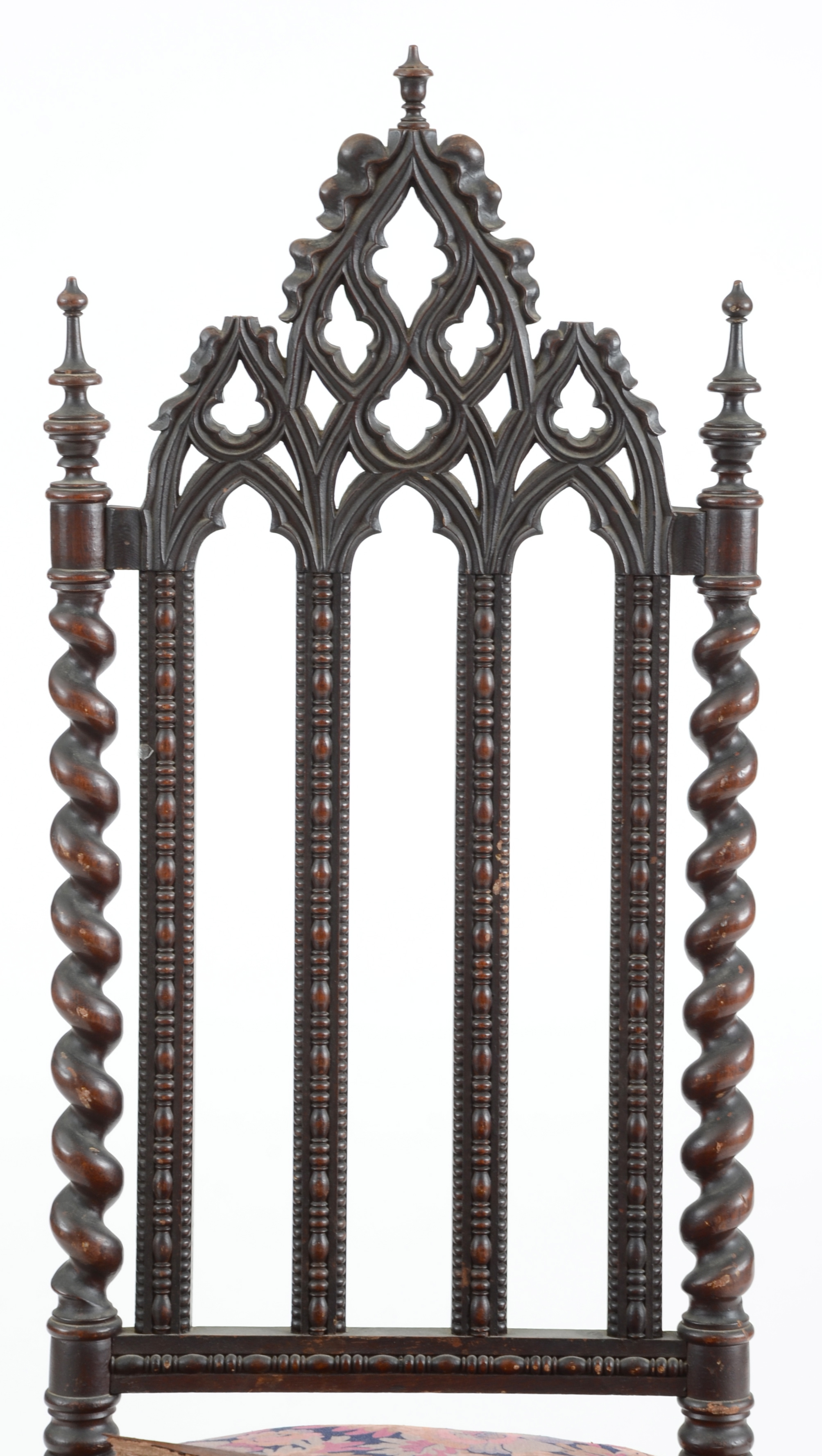 Two Gothic Revival Side Chairs