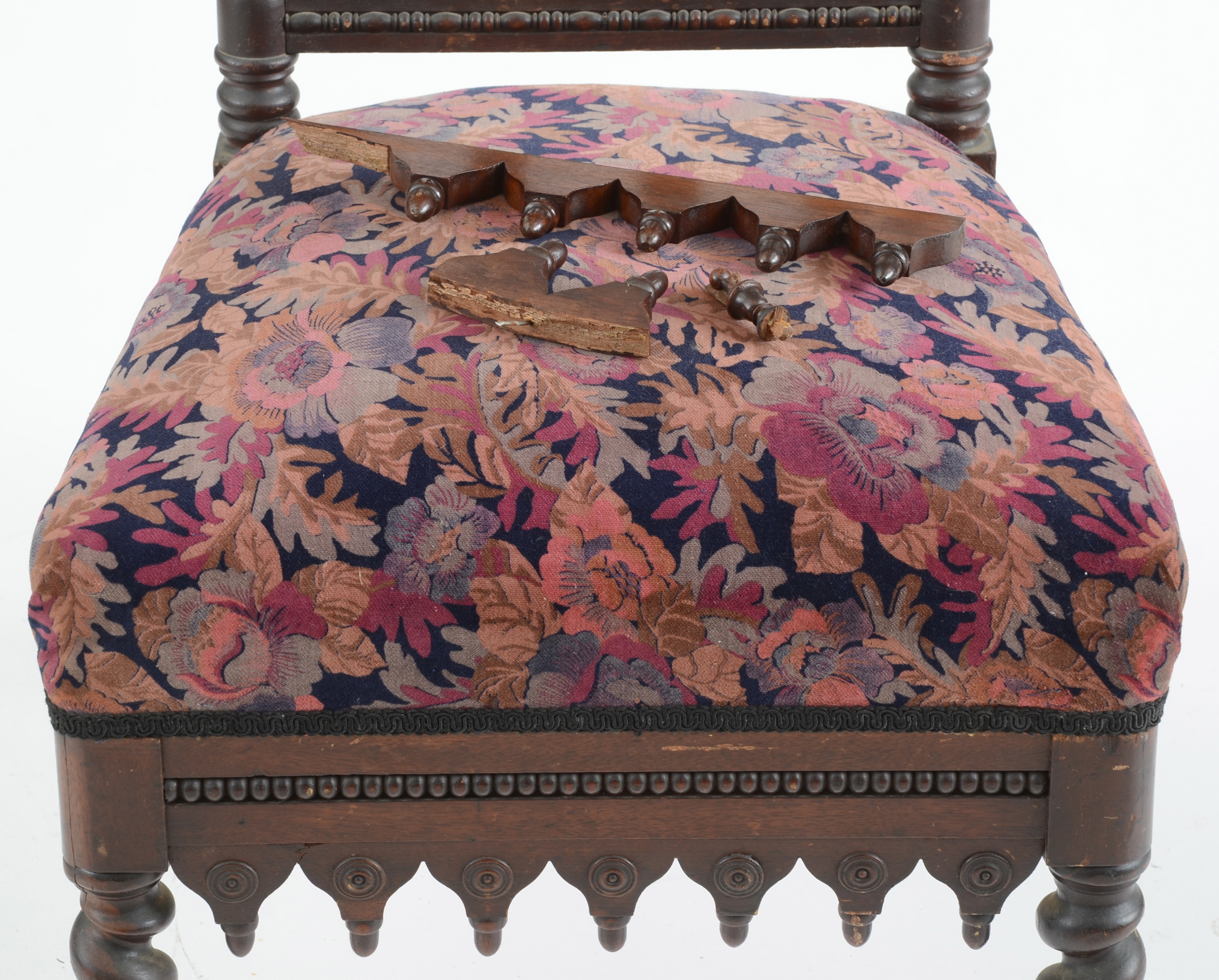 Two Gothic Revival Side Chairs