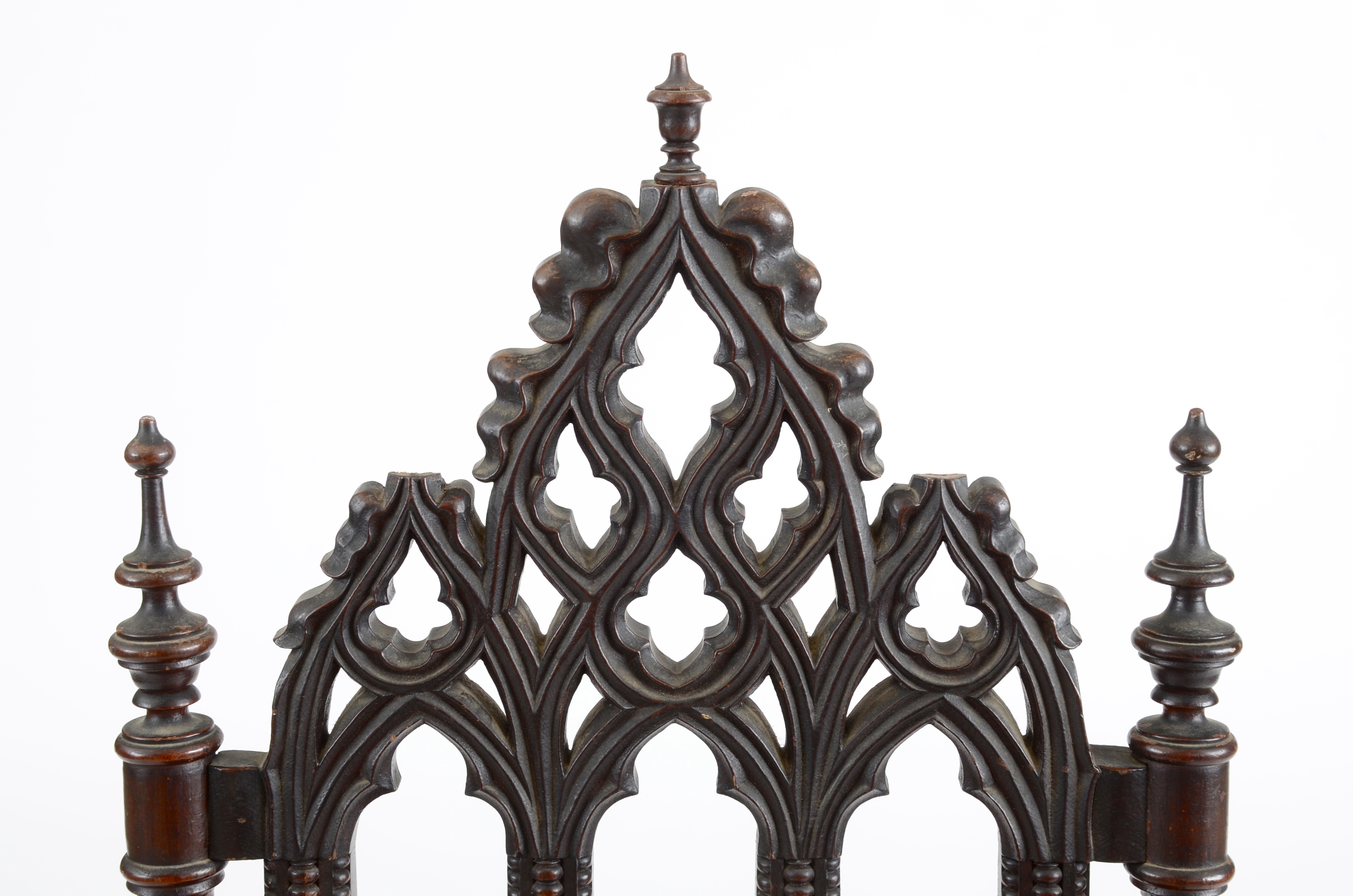 Two Gothic Revival Side Chairs