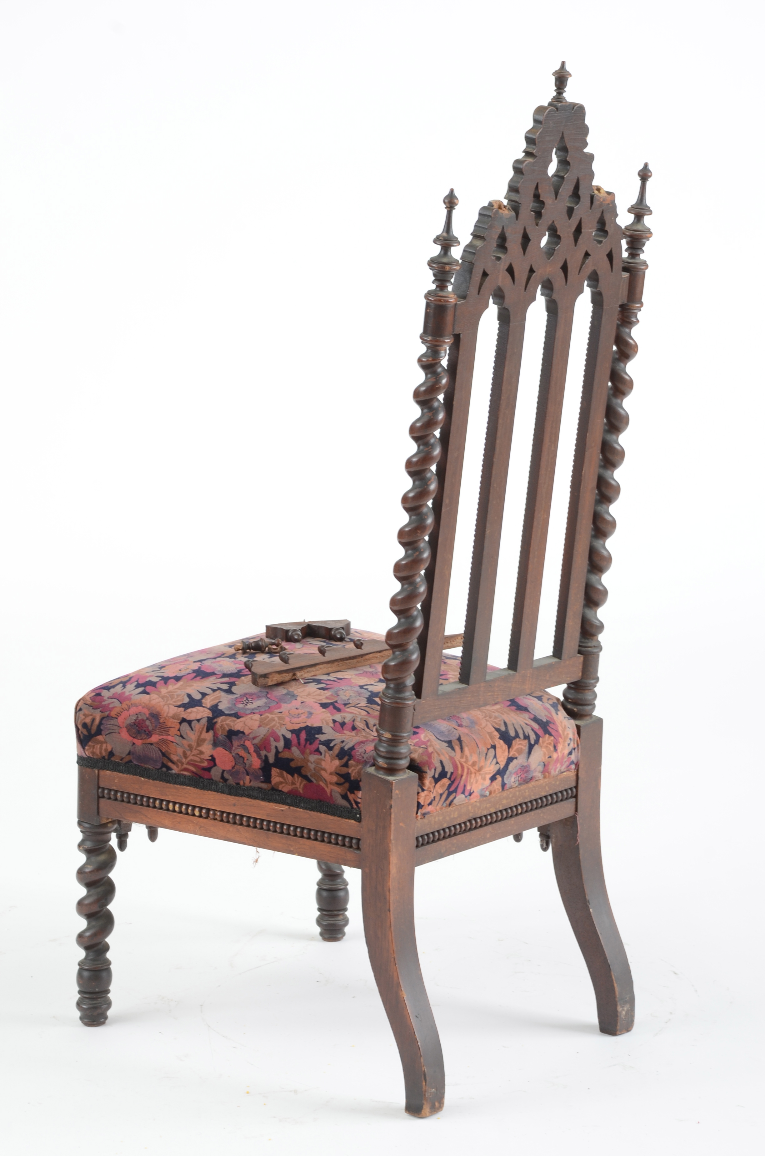 Two Gothic Revival Side Chairs