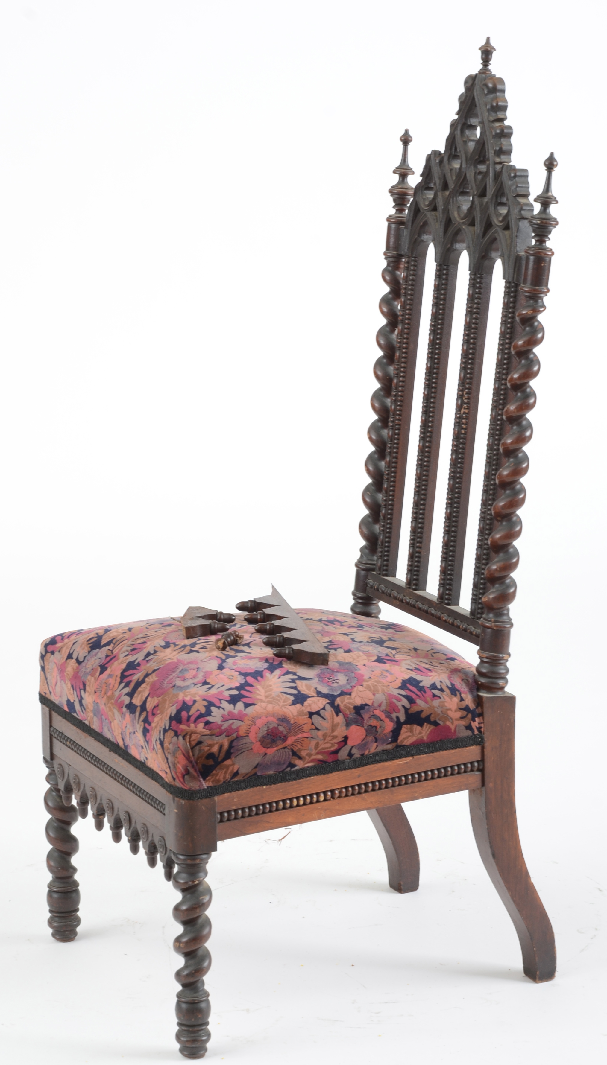 Two Gothic Revival Side Chairs