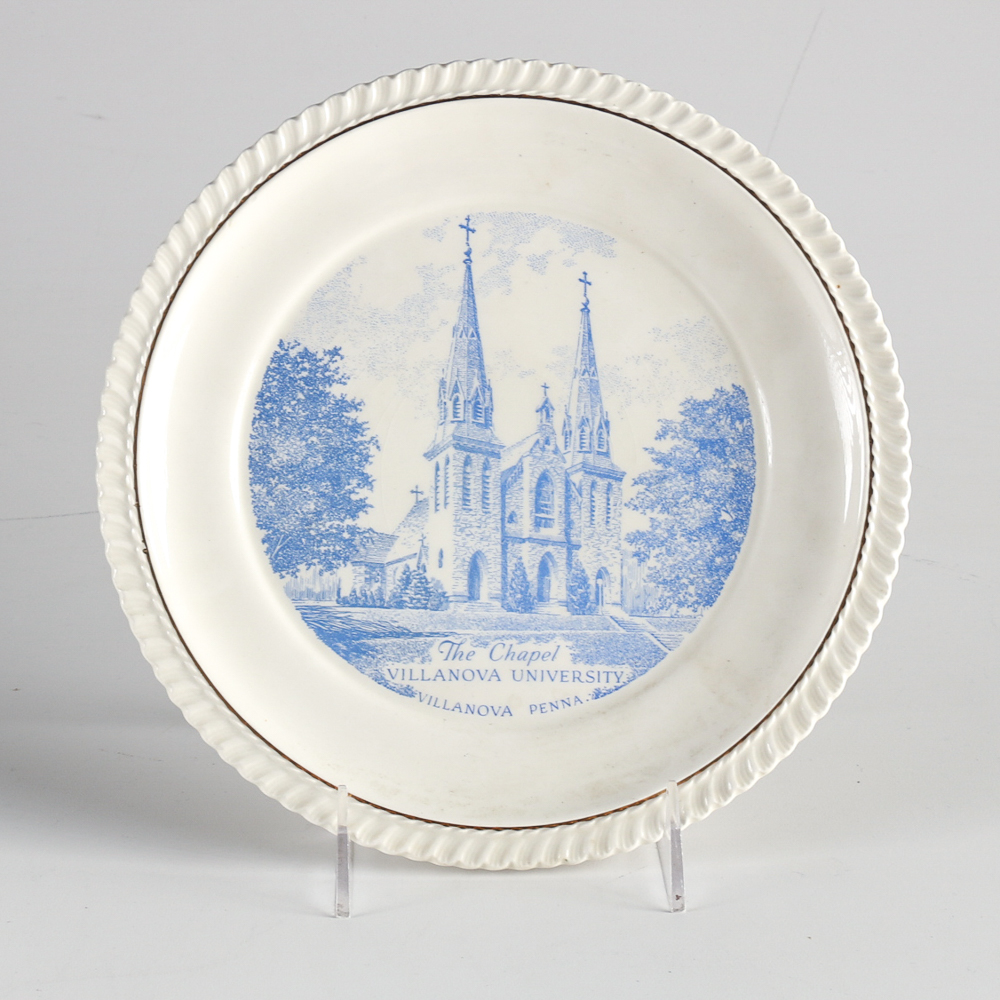 Vintage Villanova University Ceramic Plate