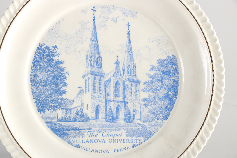 Vintage Villanova University Ceramic Plate