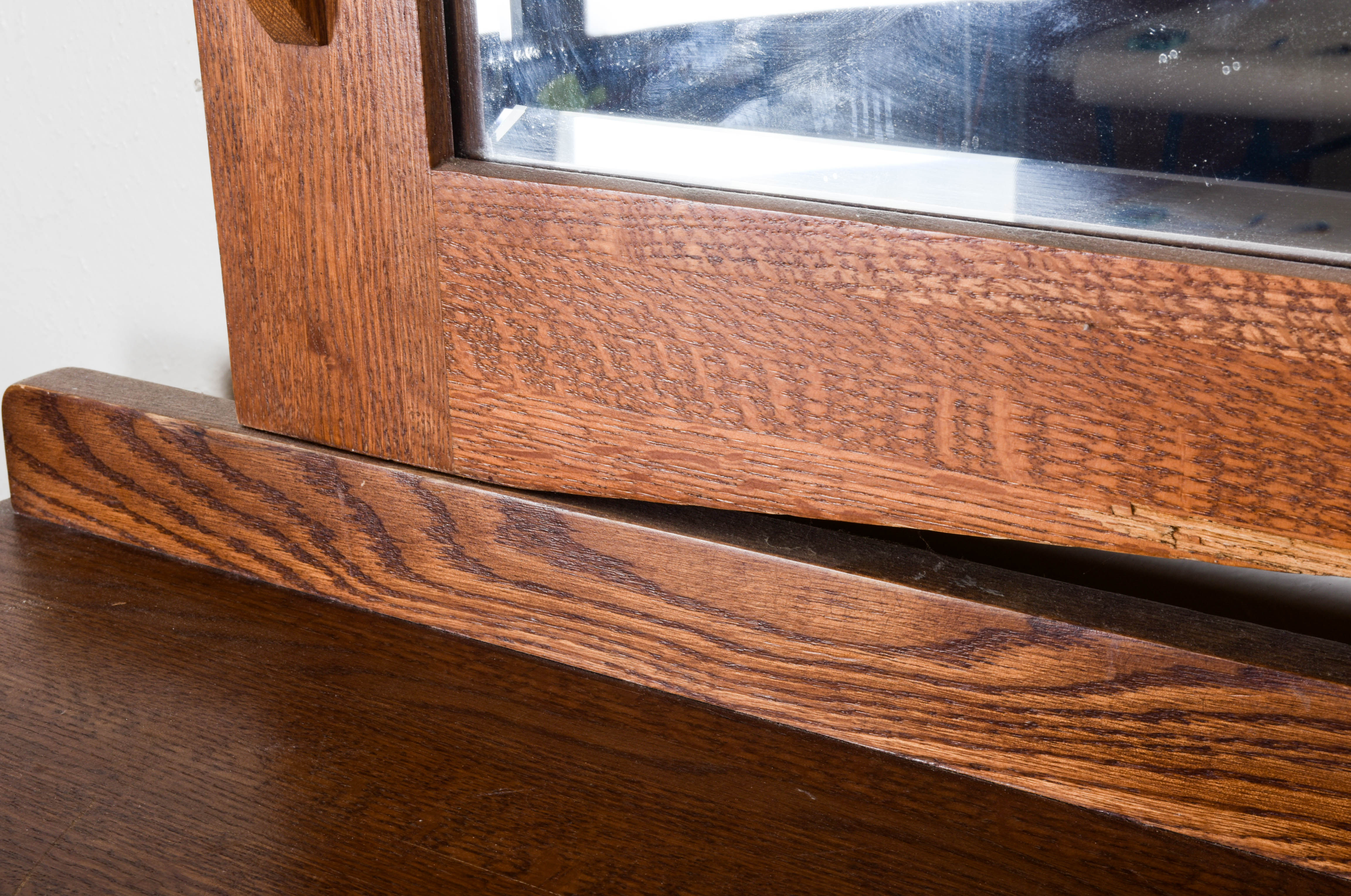 Mission Style Dresser with Mirror