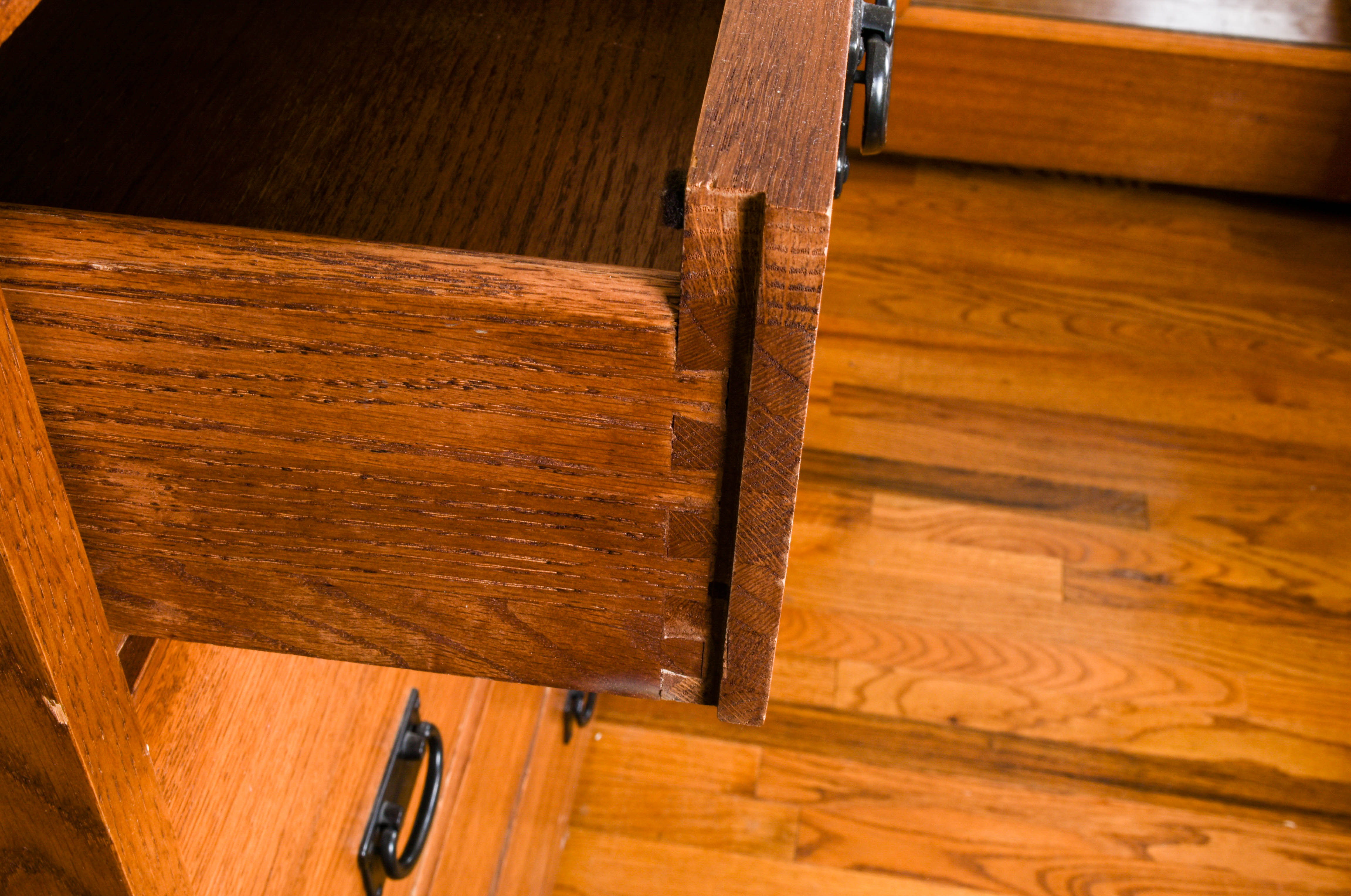 Mission Style Dresser with Mirror