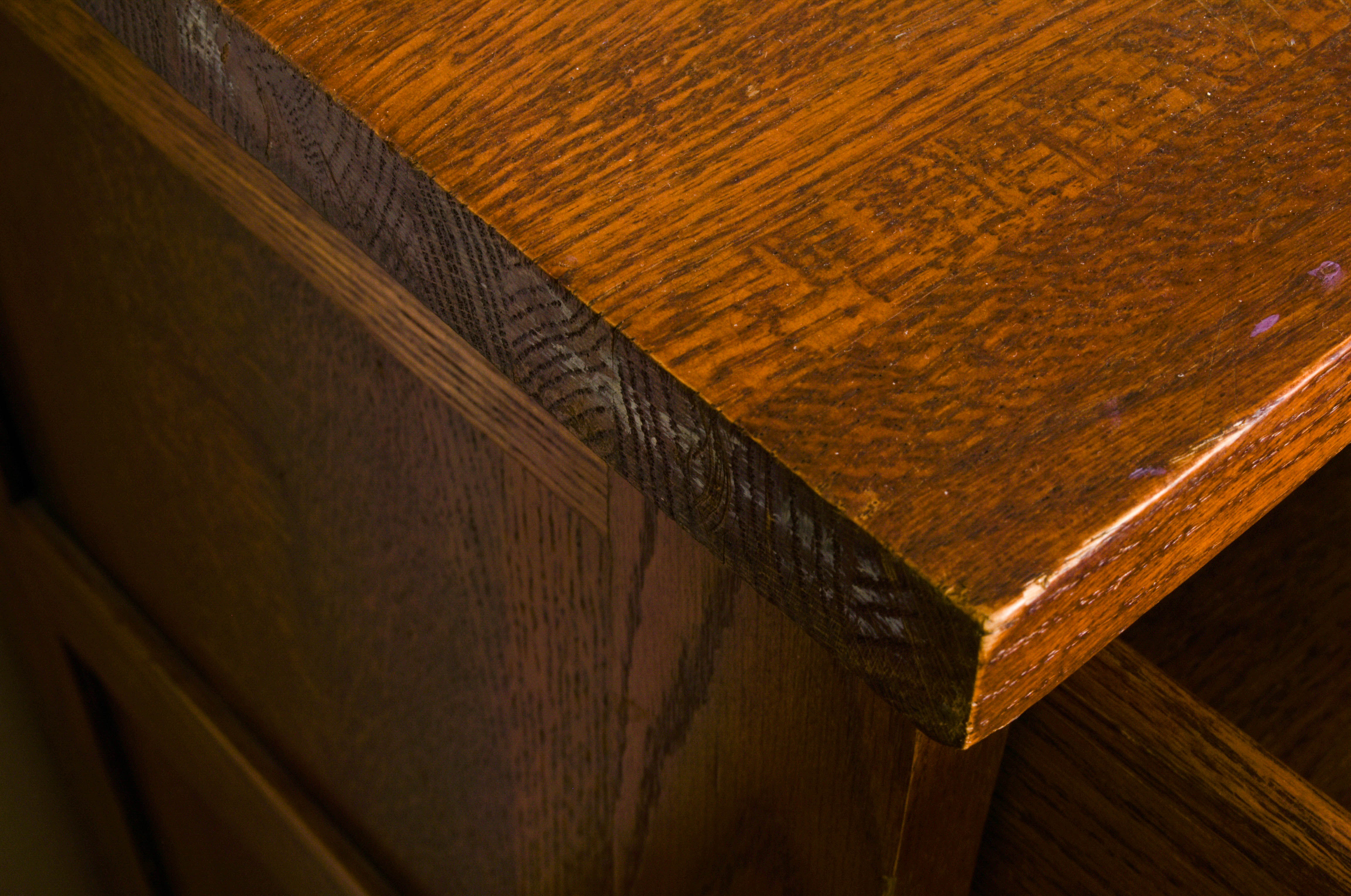 Mission Style Dresser with Mirror