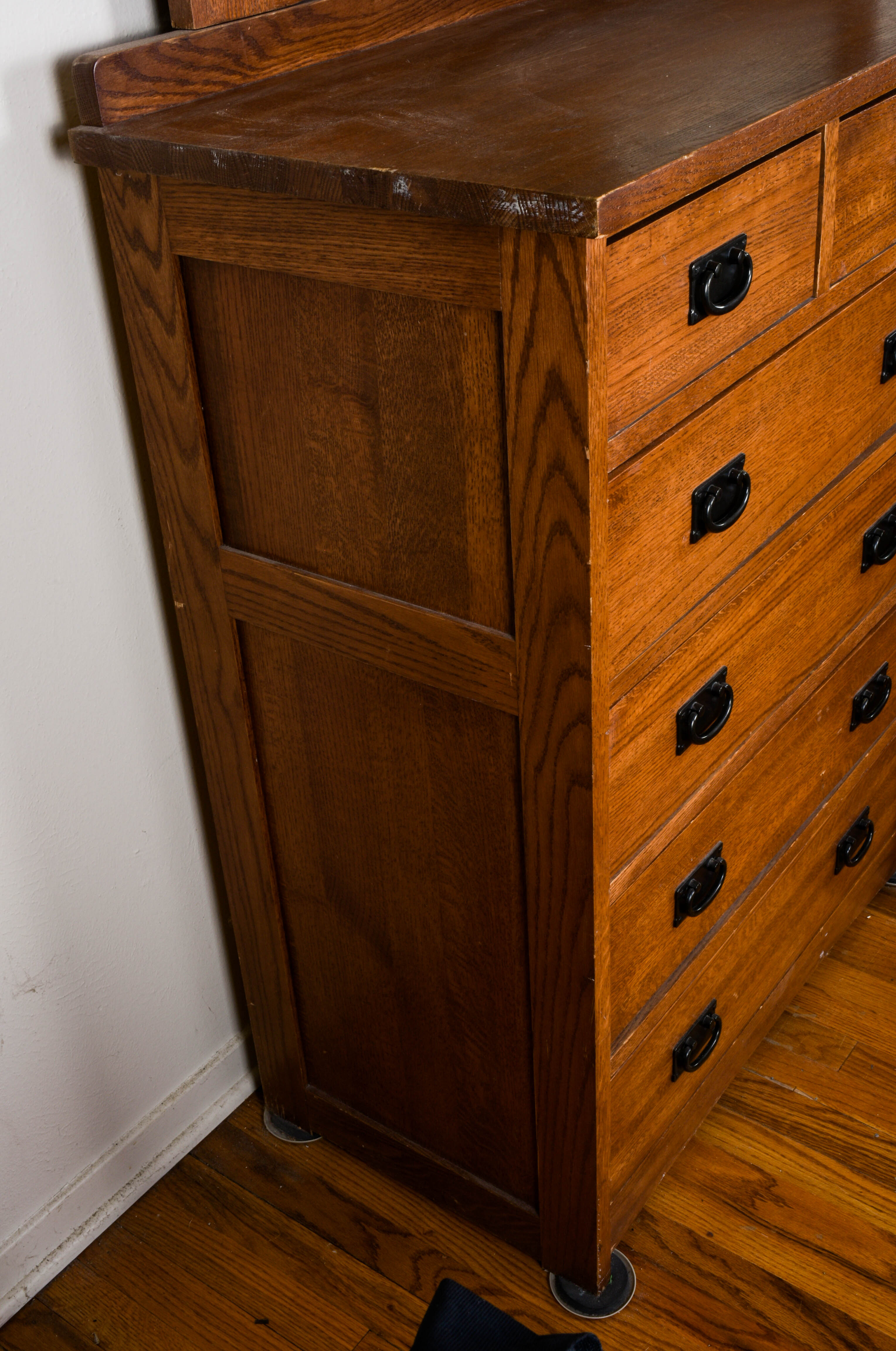 Mission Style Dresser with Mirror