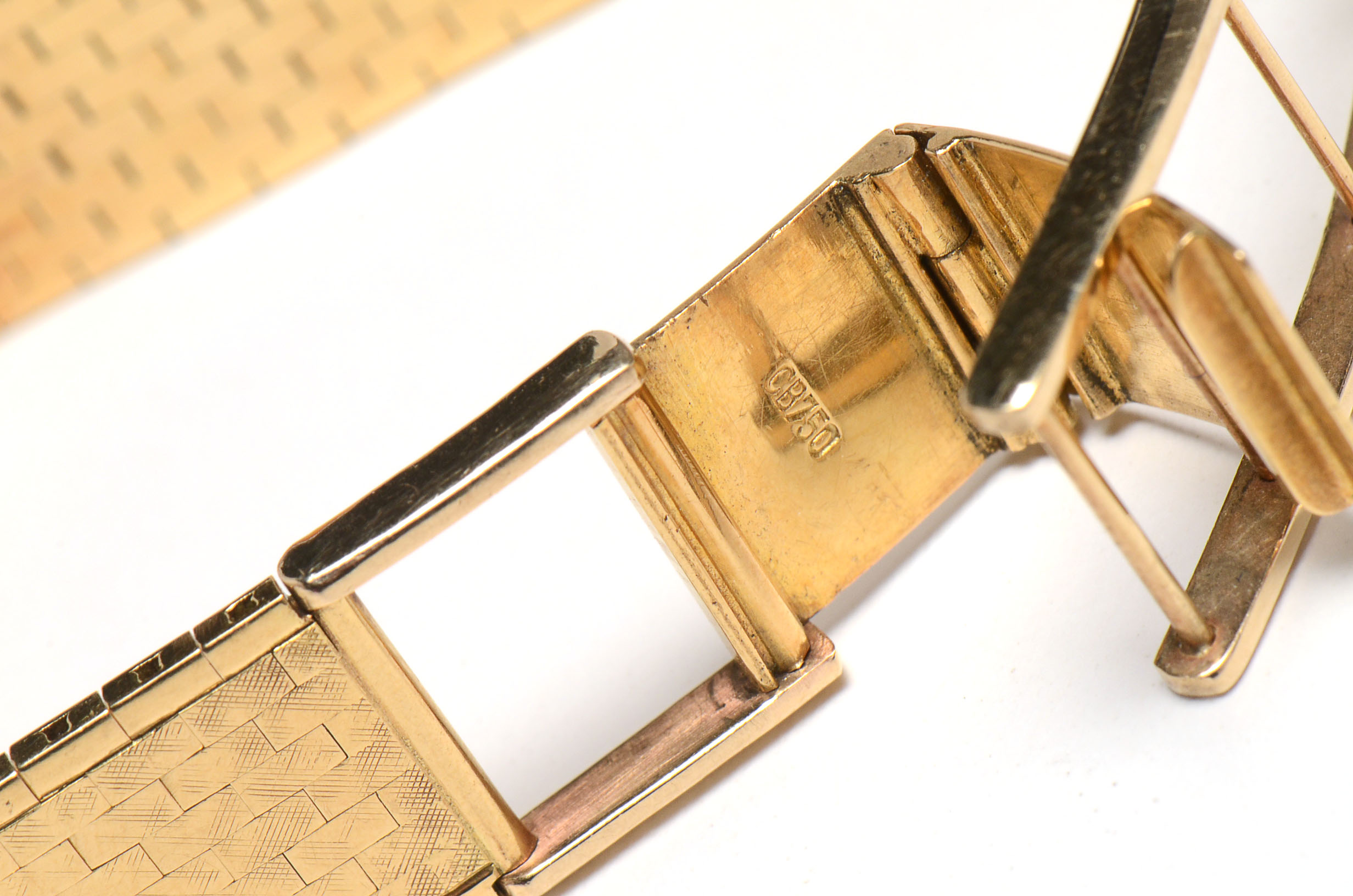 Vintage Rolex 18K Yellow Gold and Diamond Modified Watch Bracelet