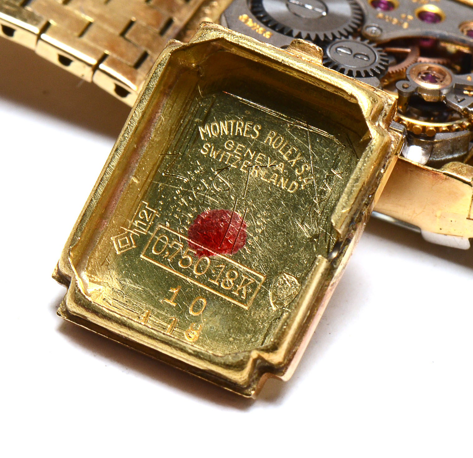 Vintage Rolex 18K Yellow Gold and Diamond Modified Watch Bracelet