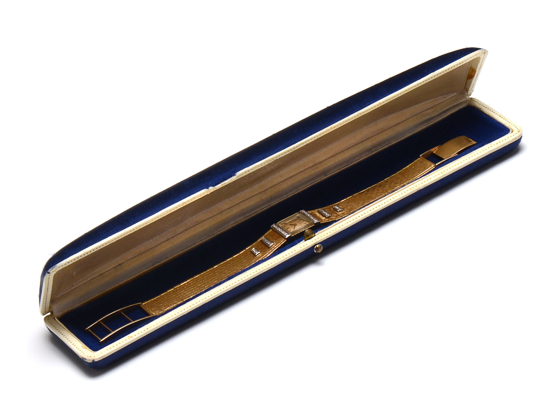 Vintage Rolex 18K Yellow Gold and Diamond Modified Watch Bracelet