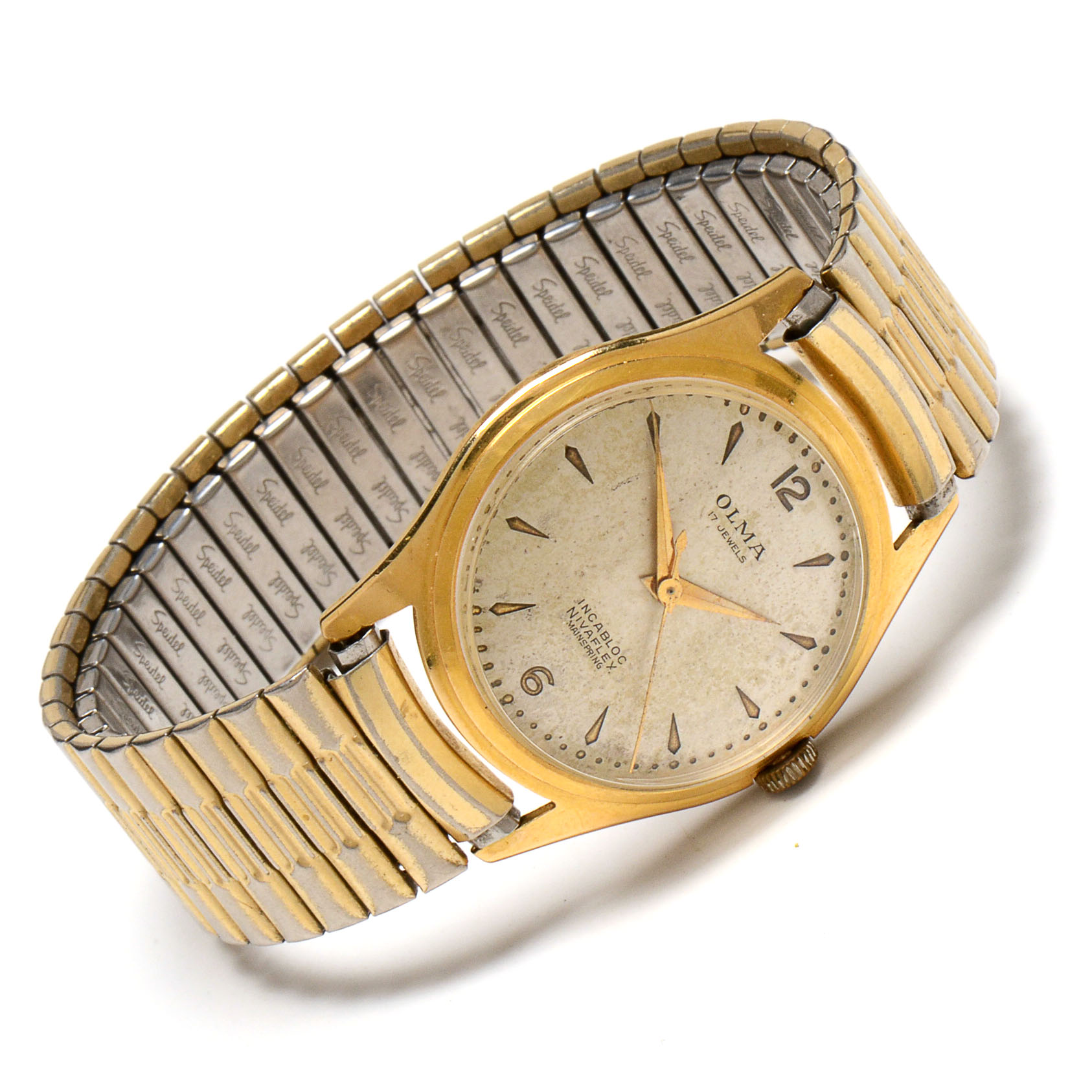 Men's Vintage Olma 18K Yellow Gold Watch