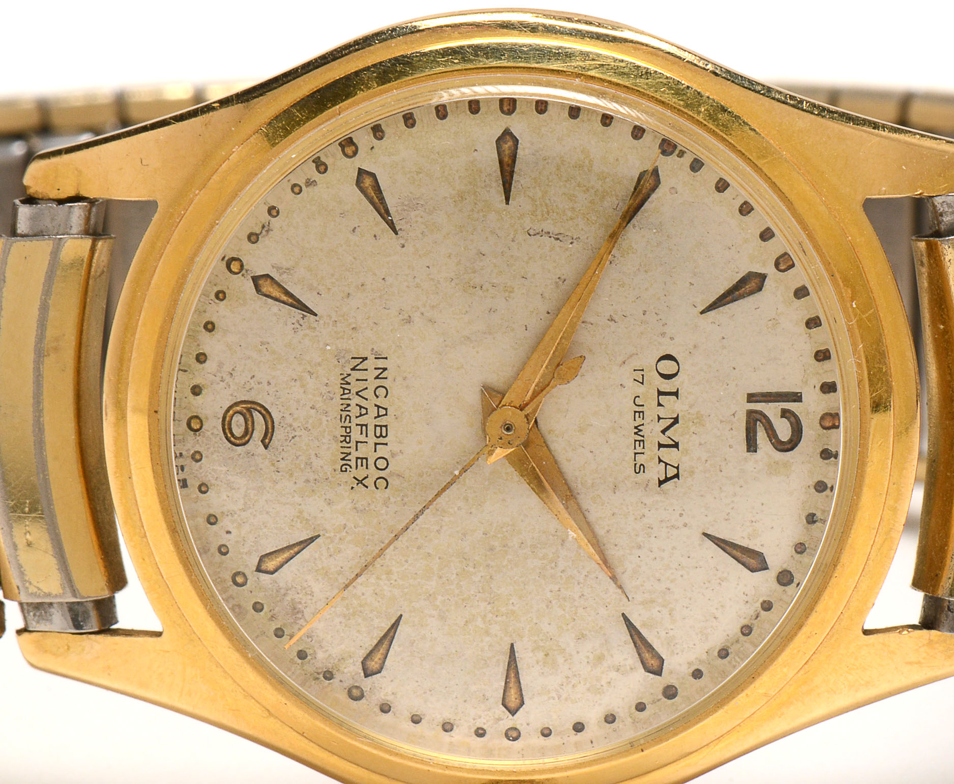 Men's Vintage Olma 18K Yellow Gold Watch