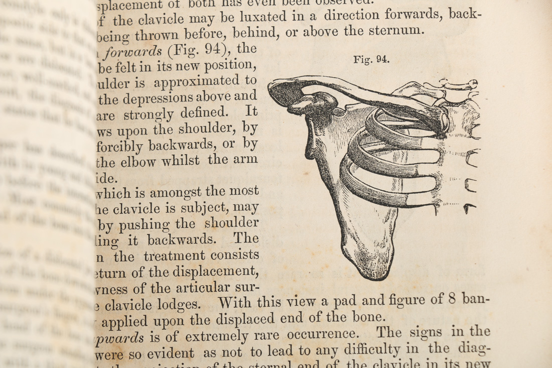 Antique Medical Books with Color Illustrations