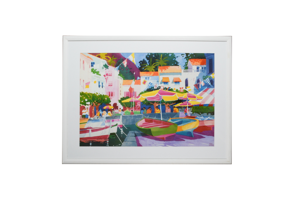 Ken Hawk Offset Lithograph "Midday Portofino"