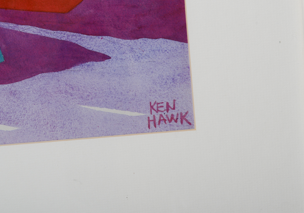 Ken Hawk Offset Lithograph "Midday Portofino"