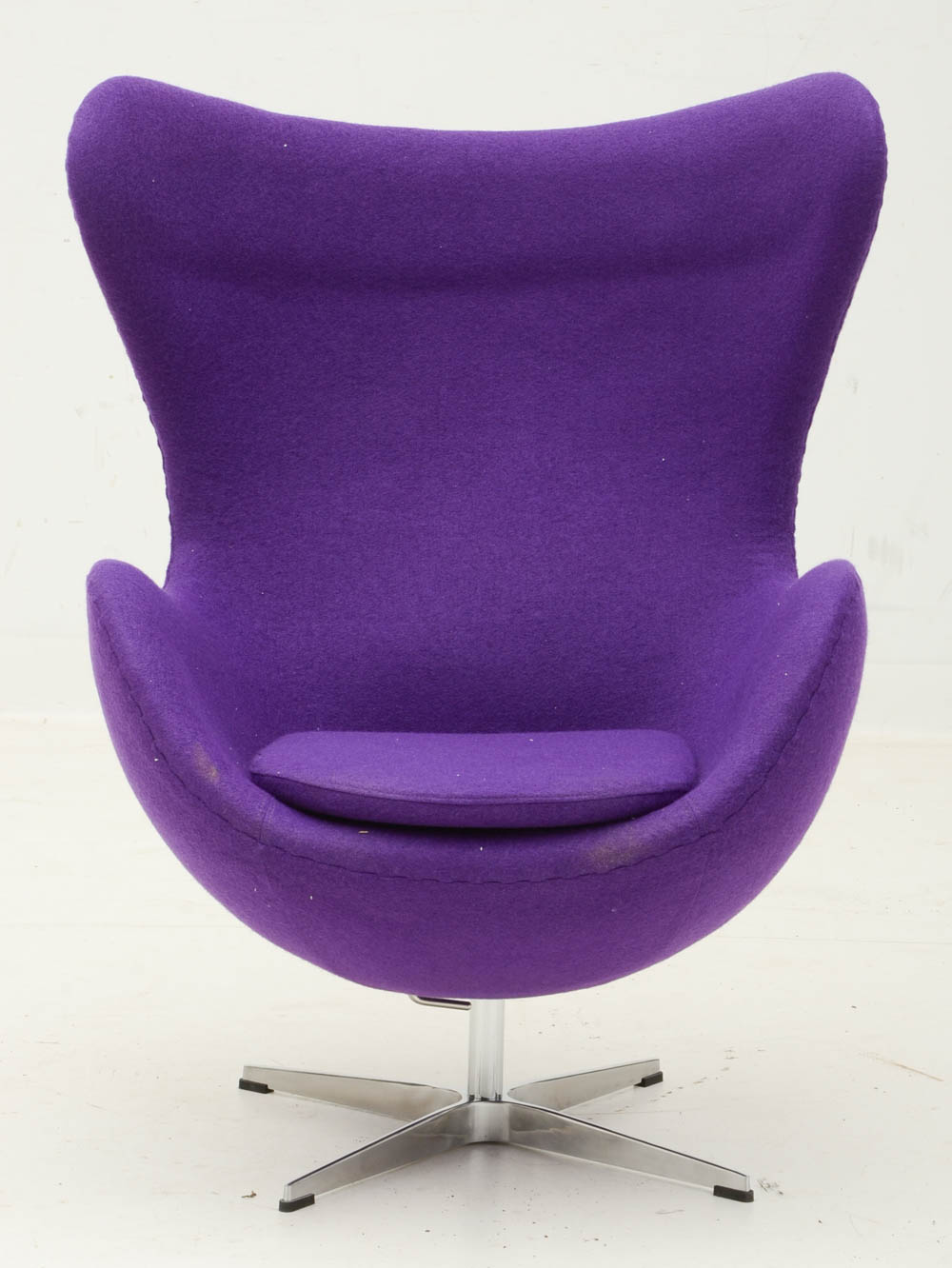 Fine Mod Purple Wool Egg Chair